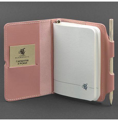 Шкіряний блокнот софт-бук 3.0 (розовий) шкіра Krast