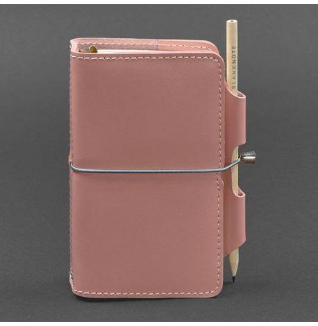 Шкіряний блокнот софт-бук 3.0 (розовий) шкіра Krast