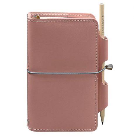 Шкіряний блокнот софт-бук 3.0 (розовий) шкіра Krast