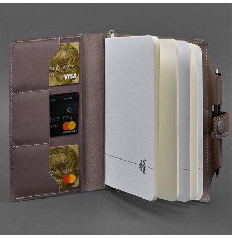 Шкіряний блокнот софт-бук 4.0 A5 mini (темно-бежевий)