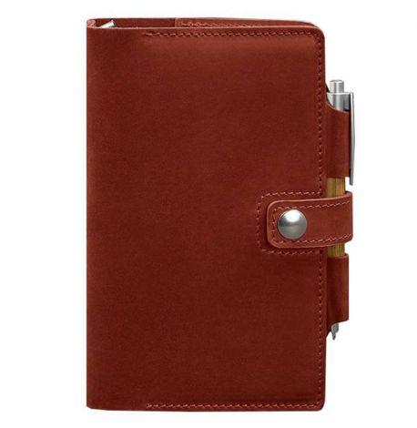 Шкіряний блокнот софт-бук 4.0 A5 mini (кораловий)