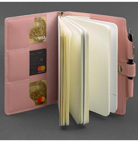 Шкіряний блокнот софт-бук 4.0 A5 mini (рожевий)