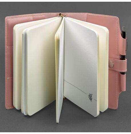 Шкіряний блокнот софт-бук 4.0 A5 mini (рожевий)