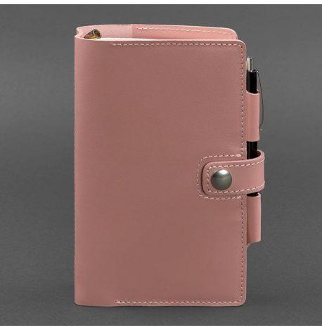 Шкіряний блокнот софт-бук 4.0 A5 mini (рожевий)