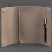 Кожаный блокнот cофт-бук 7.0 (светло-бежевый)
