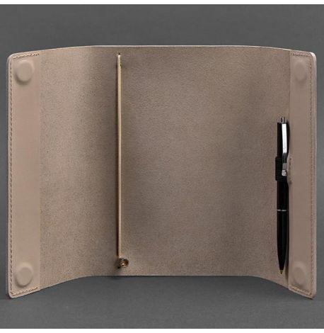 Кожаный блокнот cофт-бук 7.0 (светло-бежевый)