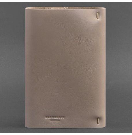 Кожаный блокнот cофт-бук 7.0 (светло-бежевый)