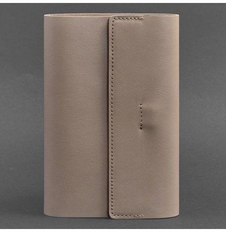 Кожаный блокнот cофт-бук 7.0 (светло-бежевый)