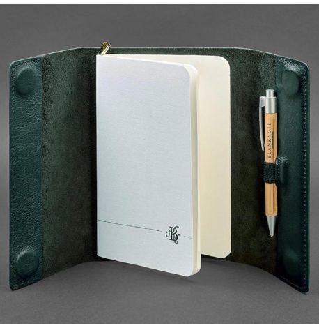 Шкіряний блокнот софт-бук 7.0 (зелений)
