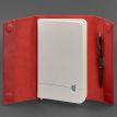 Кожаный блокнот cофт-бук 7.0 (красный) кожа Krast