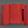 Кожаный блокнот cофт-бук 7.0 (красный) кожа Krast