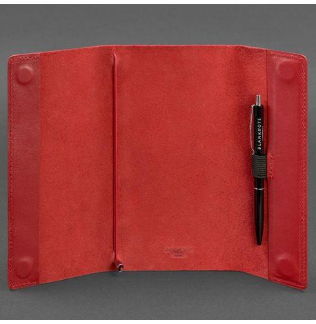 Кожаный блокнот cофт-бук 7.0 (красный) кожа Krast