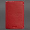 Кожаный блокнот cофт-бук 7.0 (красный) кожа Krast