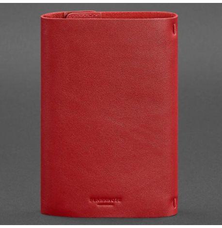 Кожаный блокнот cофт-бук 7.0 (красный) кожа Krast