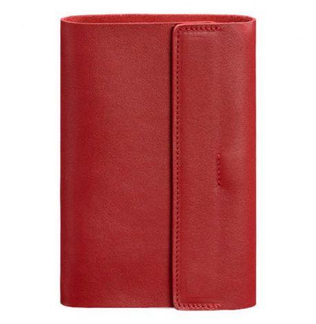 Кожаный блокнот cофт-бук 7.0 (красный) кожа Krast
