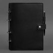 Шкіряний блокнот cофт-бук 9.1 (чорний) шкіра Krast