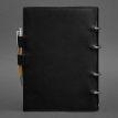 Шкіряний блокнот cофт-бук 9.1 (чорний) шкіра Crazy Horse