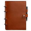 Кожаный блокнот cофт-бук 9.1 (светло-коричневый) кожа Krast
