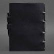 Шкіряний блокнот cофт-бук 9.1 (темно-синій) шкіра Krast