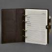 Шкіряний блокнот cофт-бук 9.1 (темно-коричневий) шкіра Crazy Horse