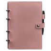 Кожаный блокнот cофт-бук 9.1 (розовый) кожа Krast