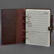 Шкіряний блокнот cофт-бук 9.1 (бордовий) шкіра Krast