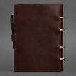 Шкіряний блокнот cофт-бук 9.1 (бордовий) шкіра Krast