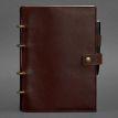 Шкіряний блокнот cофт-бук 9.1 (бордовий) шкіра Krast