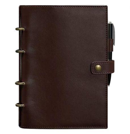 Шкіряний блокнот cофт-бук 9.1 (бордовий) шкіра Krast