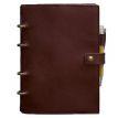 Кожаный блокнот cофт-бук 9.1 (бордовый) кожа Crazy Horse