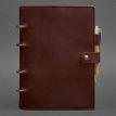 Кожаный блокнот cофт-бук 9.1 (бордовый) кожа Crazy Horse