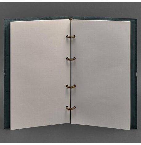 Шкіряний блокнот cофт-бук 9.0 A4 в м'якій обкладинці (зелений) шкіра Krast