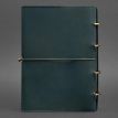 Шкіряний блокнот cофт-бук 9.0 A4 в м'якій обкладинці (зелений) шкіра Krast