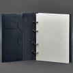 Шкіряний блокнот cофт-бук 9.0 в твердій обкладинці (темно-синій) шкіра Krast
