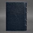 Шкіряний блокнот cофт-бук 9.0 в твердій обкладинці (темно-синій) шкіра Krast