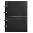Шкіряний блокнот cофт-бук 9.0 у м'якій обкладинці (чорний) шкіра Crazy Horse