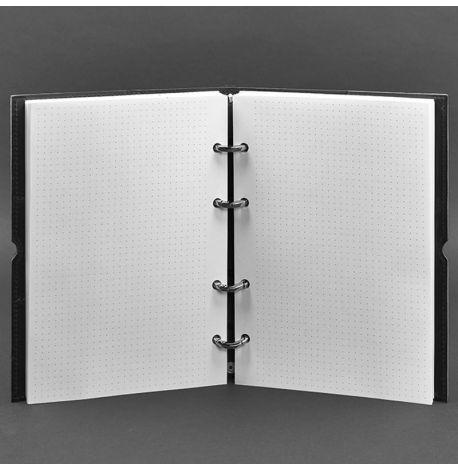 Шкіряний блокнот cофт-бук 9.0 у м'якій обкладинці (чорний) шкіра Crazy Horse