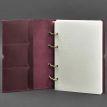 Шкіряний блокнот cофт-бук 9.0 у м'якій обкладинці (бордовий) шкіра Crazy Horse