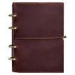Шкіряний блокнот cофт-бук 9.0 у м'якій обкладинці (бордовий) шкіра Crazy Horse
