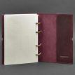 Шкіряний блокнот cофт-бук 9.0 у м'якій обкладинці (бордовий) шкіра Crazy Horse