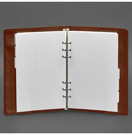Шкіряний блокнот софт-бук 13.0 у м'якій обкладинці (світло-коричневий) шкіра Krast