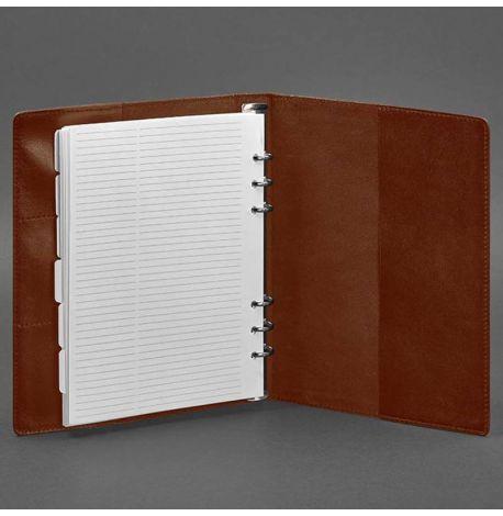 Шкіряний блокнот софт-бук 13.0 у м'якій обкладинці (світло-коричневий) шкіра Krast