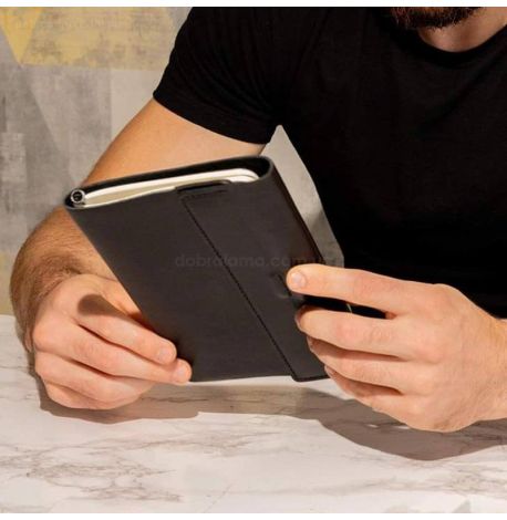 Шкіряний блокнот софт-бук 7.0 (чорний) шкіра Krast