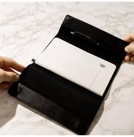 Шкіряний блокнот софт-бук 7.0 (чорний) шкіра Krast