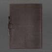 Шкіряний блокнот cофт-бук A4 9.2 (темно-коричневий) шкіра Krast