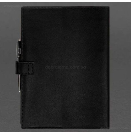 Шкіряний блокнот cофт-бук A4 9.2 (чорний) шкіра Krast