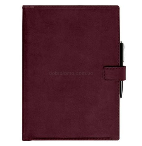 Шкіряний блокнот cофт-бук A4 9.2 (бордовий) шкіра Crazy Horse