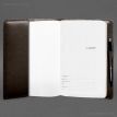 Кожаный блокнот cофт-бук A5 9.3 (темно-коричневый) кожа Krast