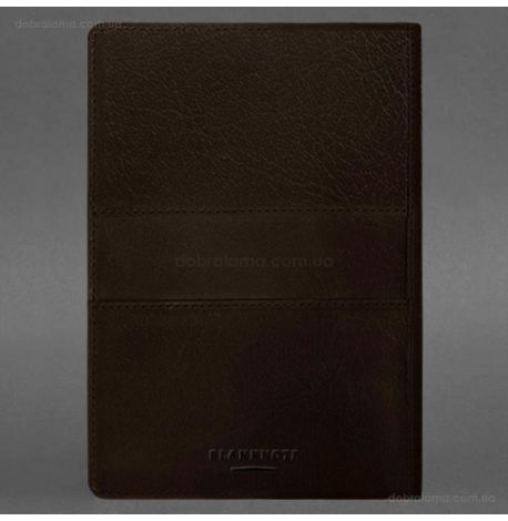 Кожаный блокнот cофт-бук A5 9.3 (темно-коричневый) кожа Krast
