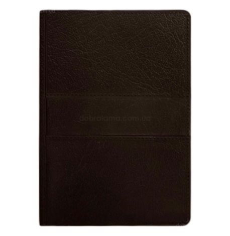 Кожаный блокнот cофт-бук A5 9.3 (темно-коричневый) кожа Krast